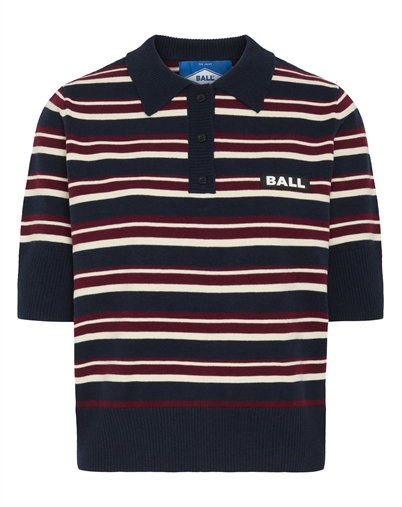 Ball Original - BaMarietta Kortærmet Strik Polo - Sky Captain